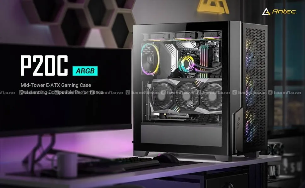 P20C ARGB Antec パフォーマンスシリーズ P20C、大規模なメタル