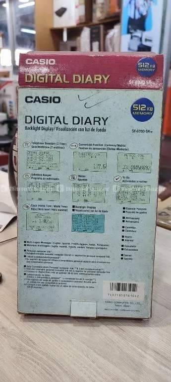 CASIO DIGITAL DIARY FOR SALE. 7