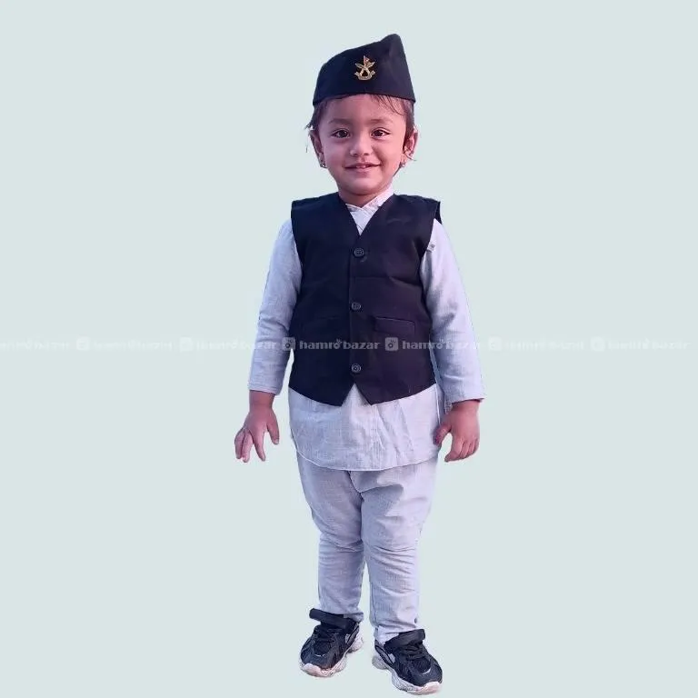 Citadel Premium Daura Suruwal Topi Set for Kids 6
