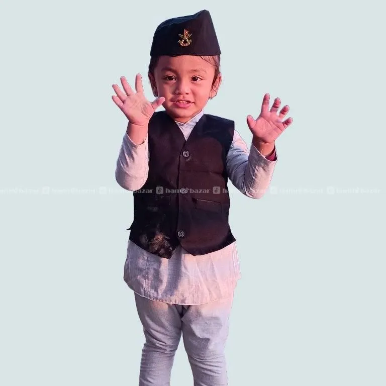 Citadel Premium Daura Suruwal Topi Set for Kids 3