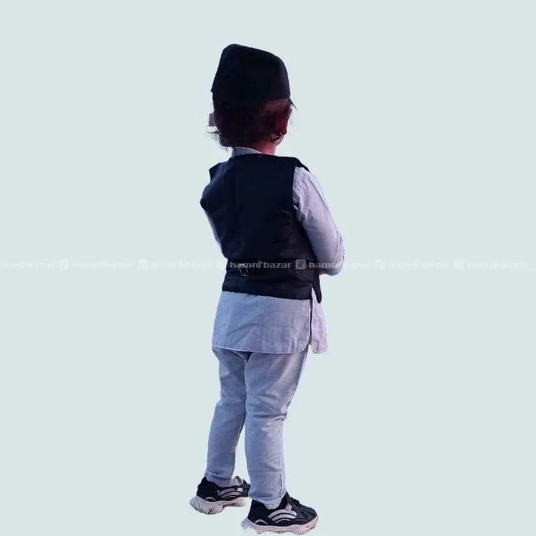 Citadel Premium Daura Suruwal Topi Set for Kids 5