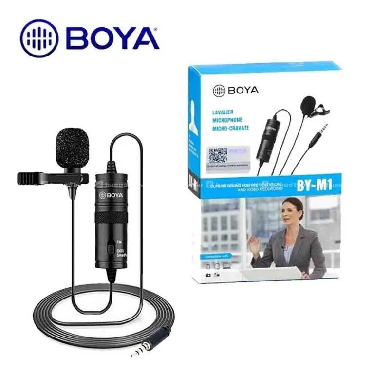 BOYA by-M1 Clip-On Microphone DSLR Camera