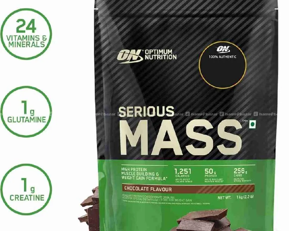 OPTIMUM NUTRITION SERIOUS MASS GAINER with vitamin 1