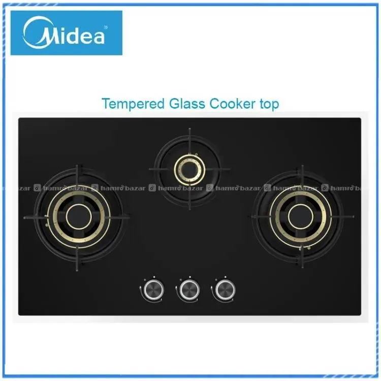 Midea 3 Brass Burner Gas Hob 75GT503 2