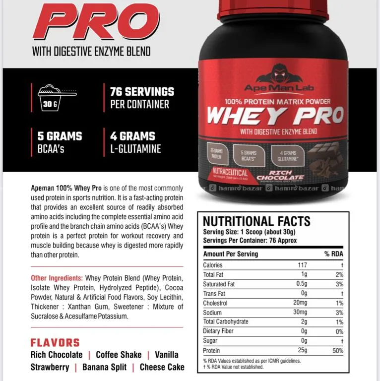 APEMAN LAB WHEY PROTEIN 76 serving 2