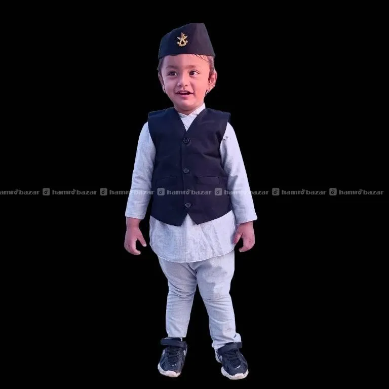 Citadel Kids Premium Daura Suruwal Aaskot Topi Set 4