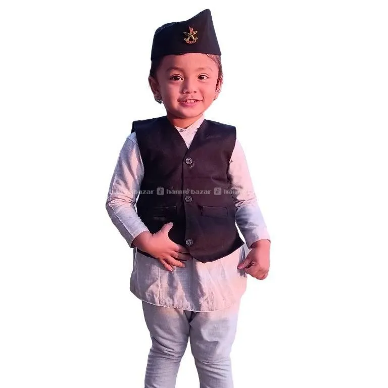Citadel Kids Premium Daura Suruwal Aaskot Topi Set 5