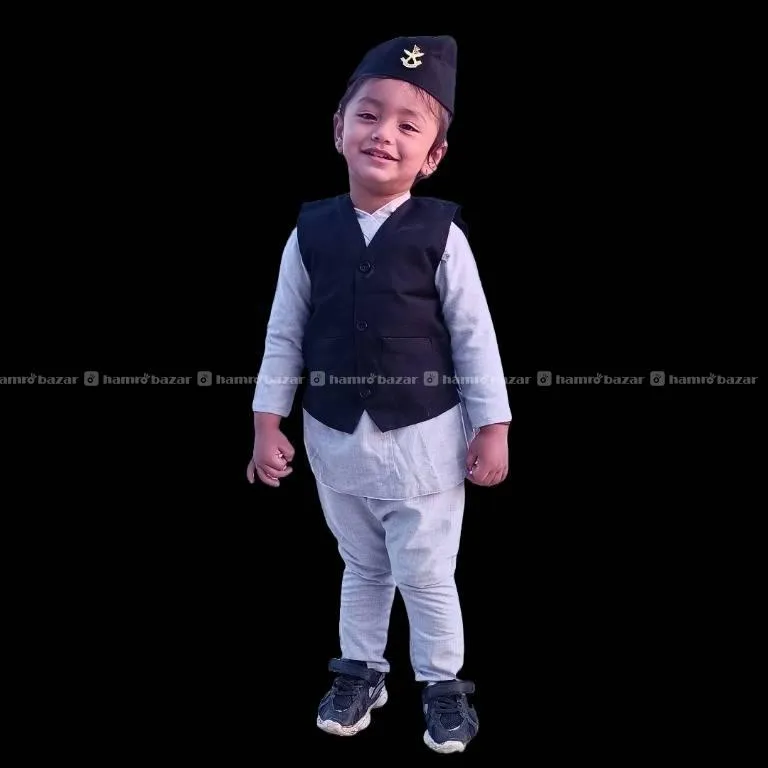 Citadel Kids Premium Daura Suruwal Aaskot Topi Set 2