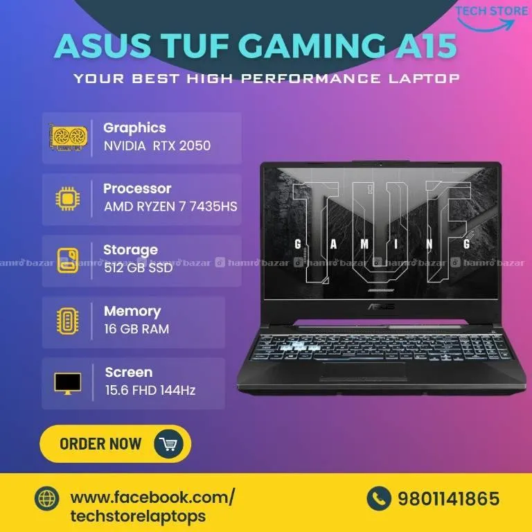 ASUS TUF Gaming A15 Ryzen 7 7435HS/16/512/RTX2050 1