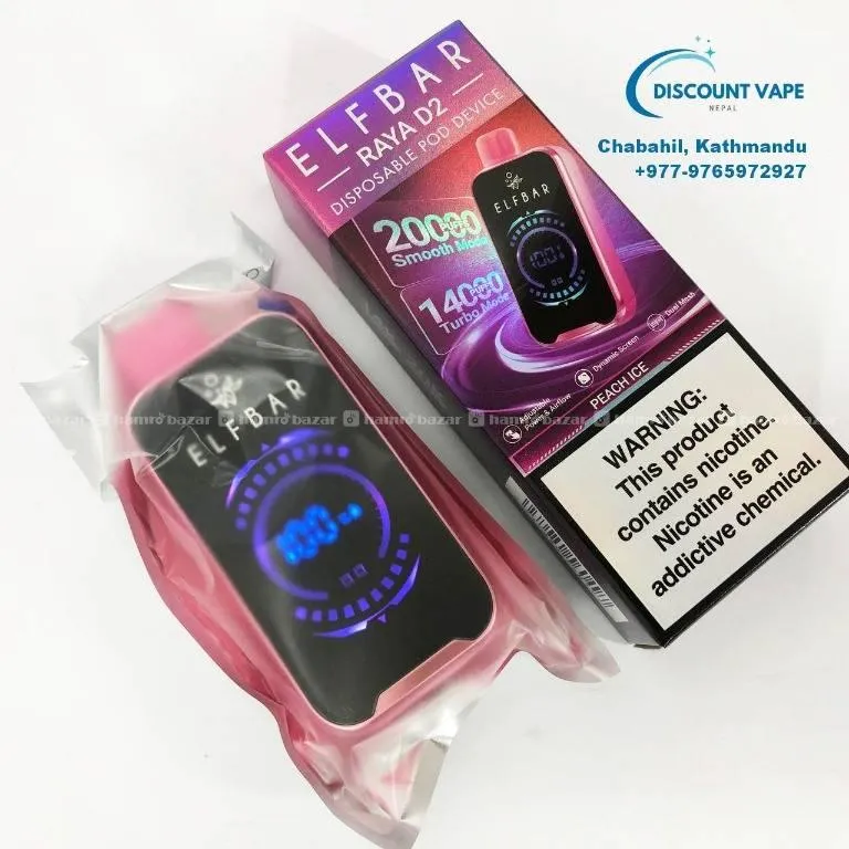 Buy Elfbar Raya D2 20,000 Puffs in Nepal 4