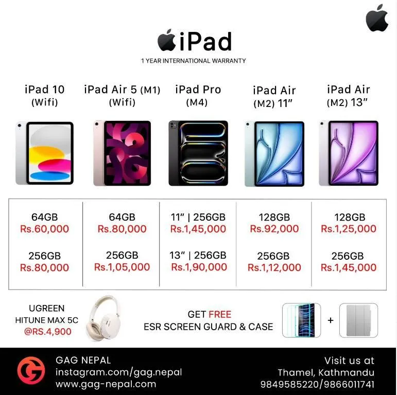 Ipad Air 5 64 GB & 256 GB Sealed Pack 1