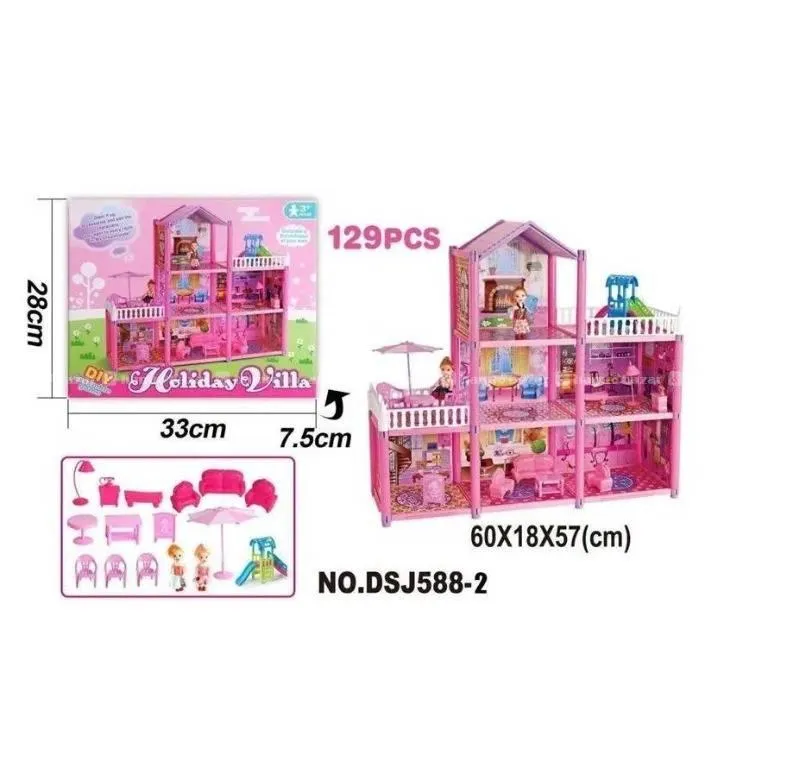 129 PCS Kids Educational DIY Toy Play House 2