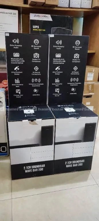 ULTIMA WAVE BAR 200W SOUND BAR WITH 200W OUTPUT. 7