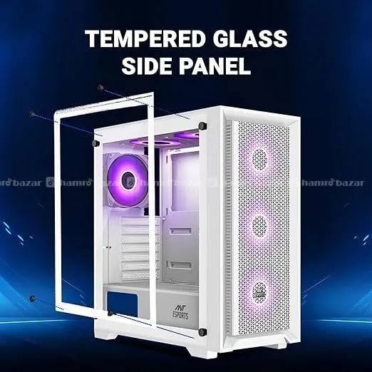 Hamrobazar Computer Racks Buy Ant Esports SX7 Mid- Tower Computer Case in Nepal - Hamrobazar