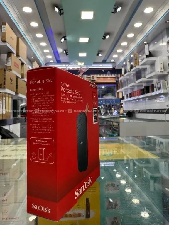 Sandisk 1TB Portable External SSD 800MB/S E30 New  3