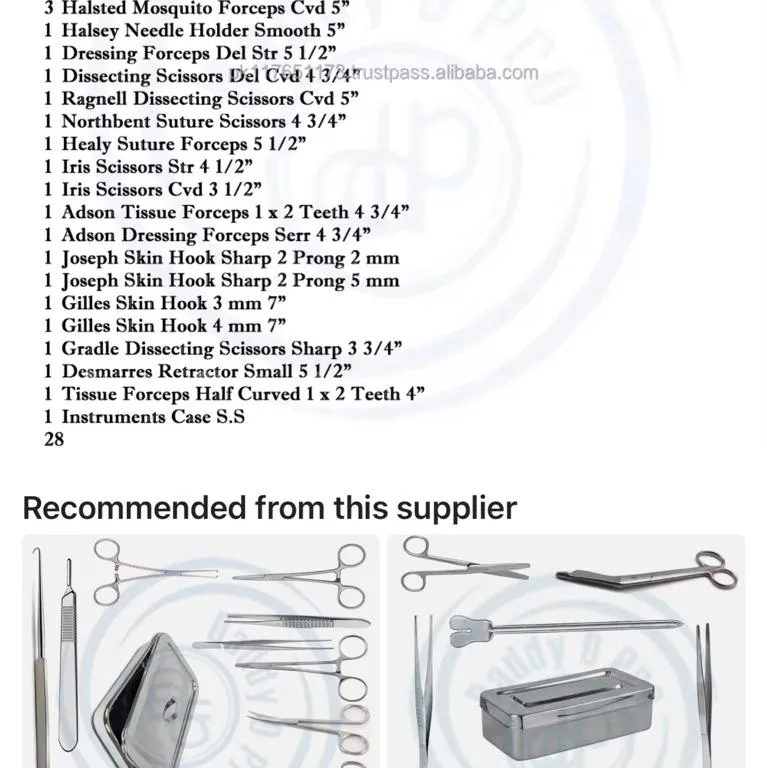 Import From Pakistan Surgical Instruments 3