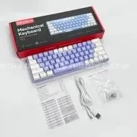 Zifriend T62 (63 Keys) Mechanical Keyboard, RGB Ba 1