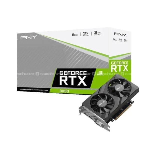 pny VGA CARD PNY RTX 3050 6GB DF Graphic Card 1
