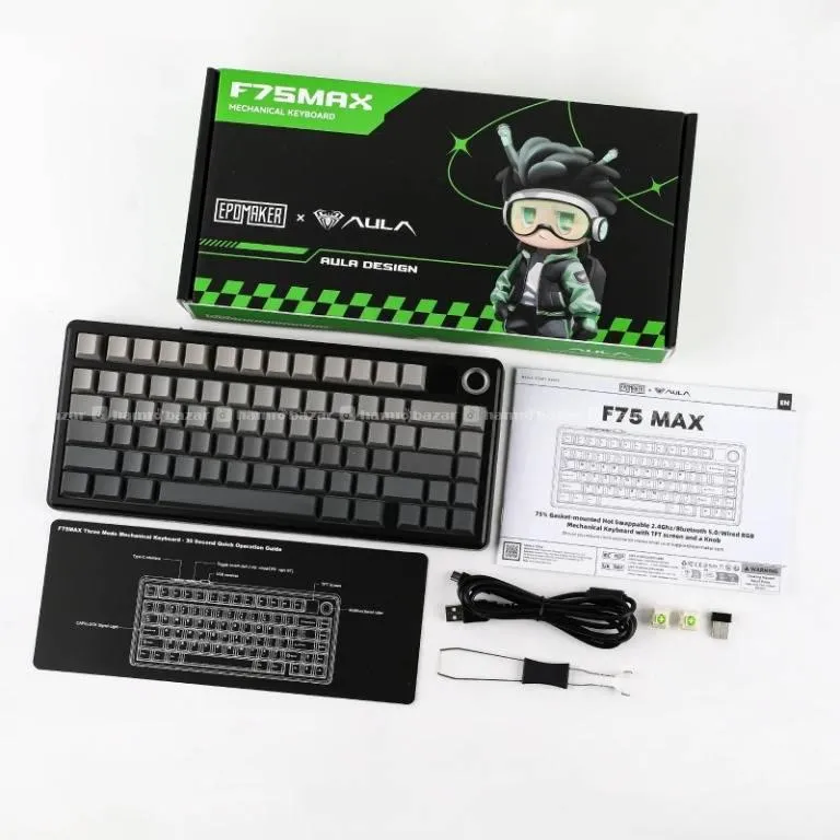 AULA F75 MAX Wireless Mechanical Keyboard-TFT 3