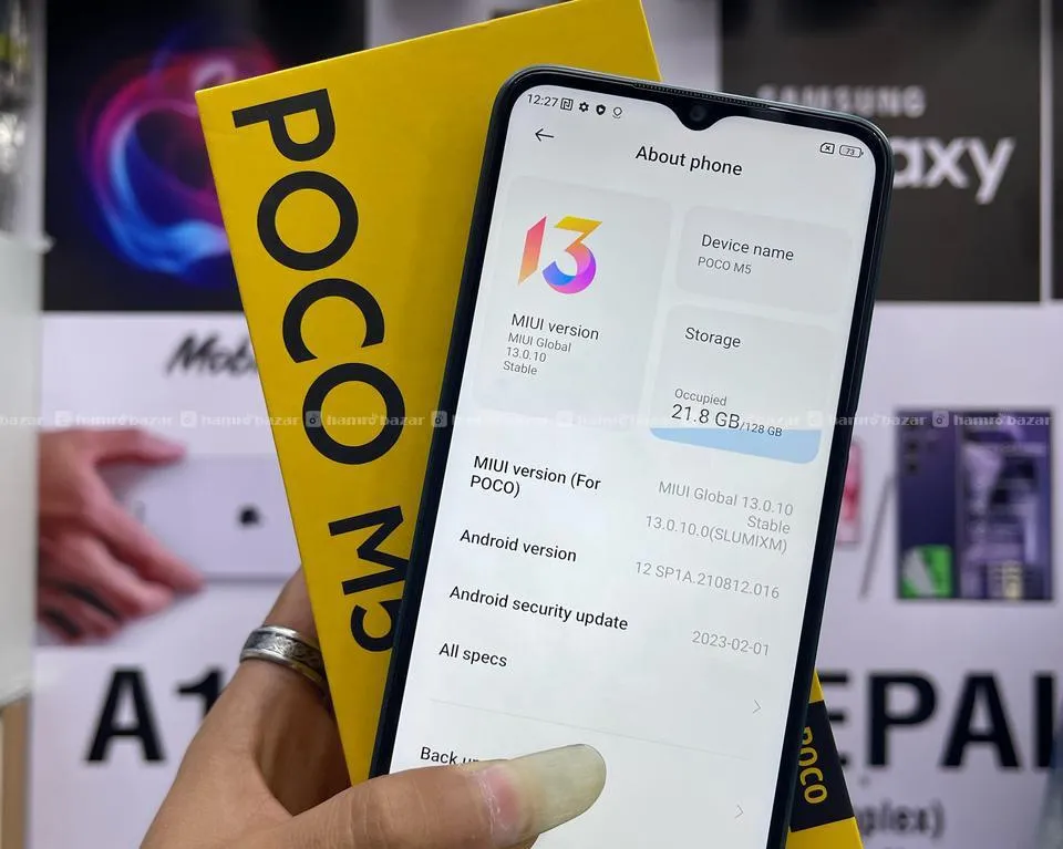 Poco m5 with bill box 3