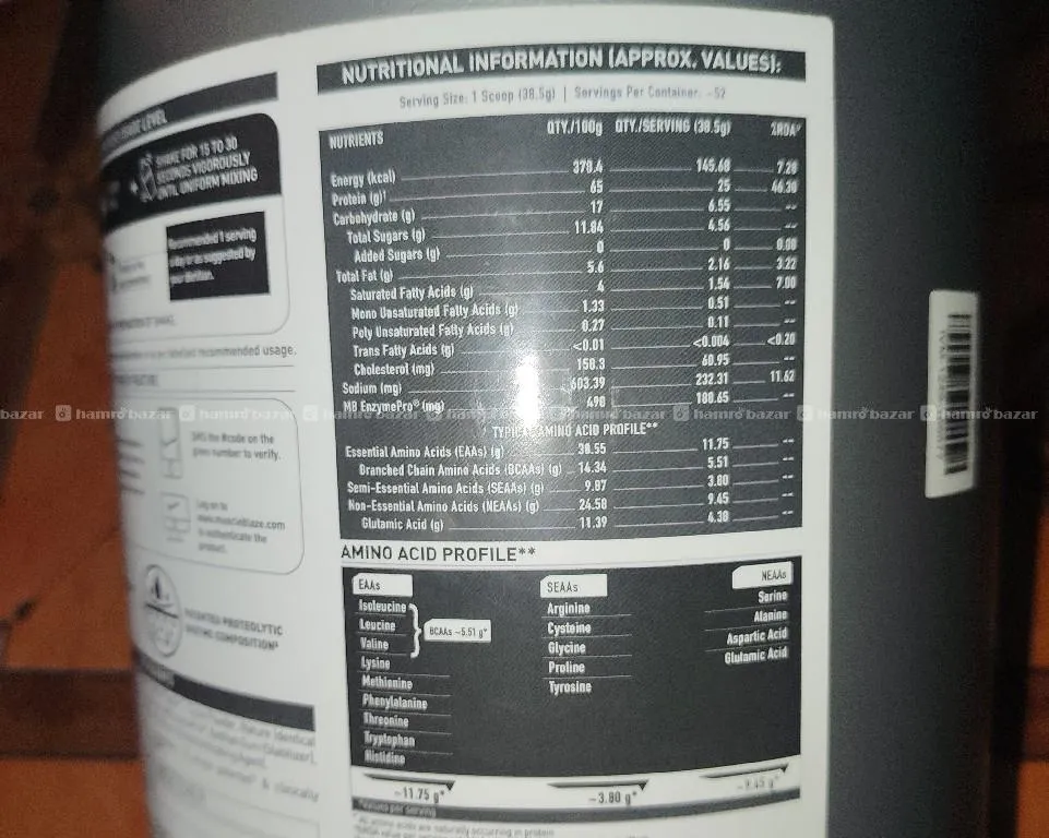 MUSCLEBLAZE Whey Protein Powder 2KG (COD) 4