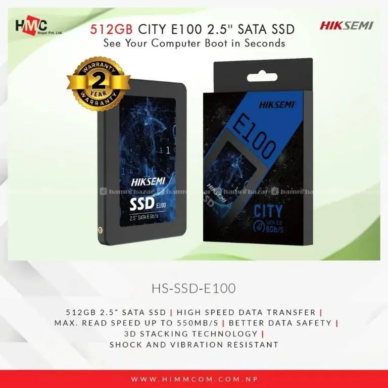 HIKSEMI SSD HS-SSD-E100(STD)/512GB SATA SSD 1
