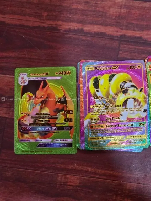 55pc gold pokemon cards Buy New Foil Waterproof Rare in Nepal 55 PCS Gold Foil Pokémon