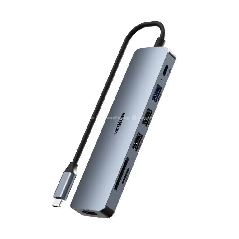 Moxom MX HB08 PD100 Watt 9 In 1 Type C Hub 1