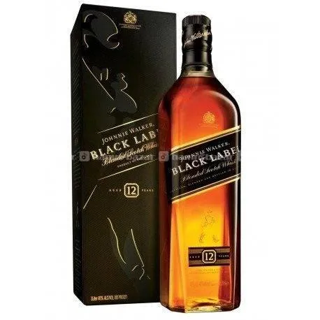 Johnnie Walker Black Label 12yrs - 1L (Duty Free) 2