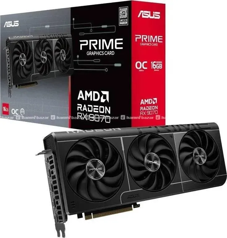 ASUS PRIME RADEON RX 9070 XT OC 16gb ddr6 graphic 1