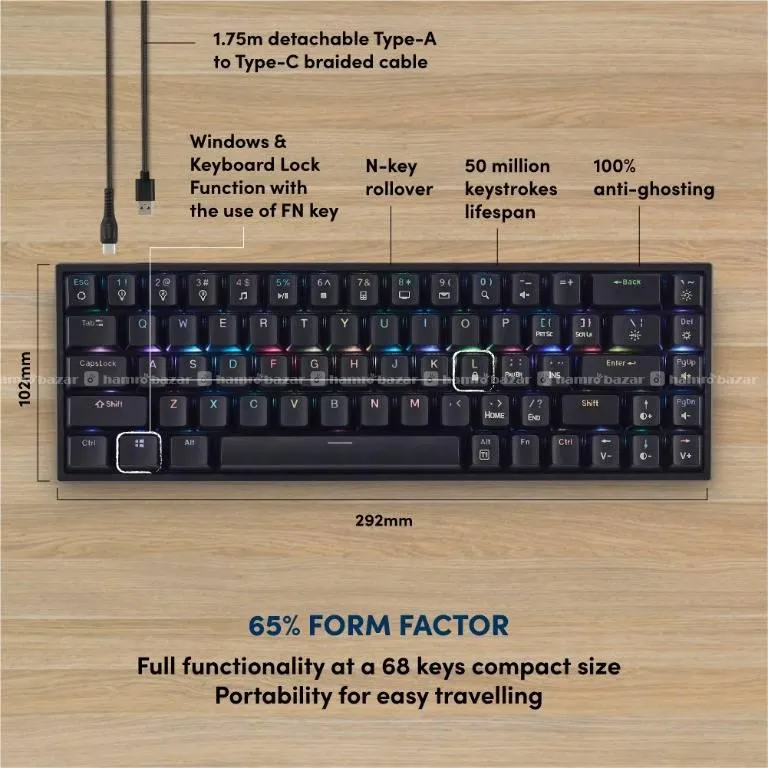 Prolink Mechanical Gaming Keyboard GK-6002M 2