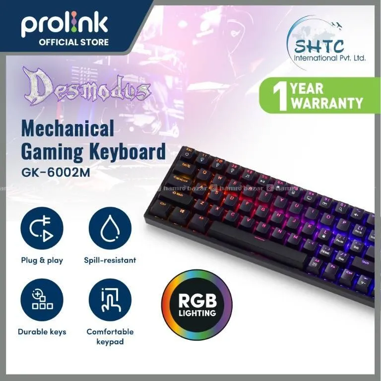 Prolink Mechanical Gaming Keyboard GK-6002M 1