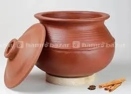 CLAY NEPAL Handi with Lid and Spatula 2 Pieces 2