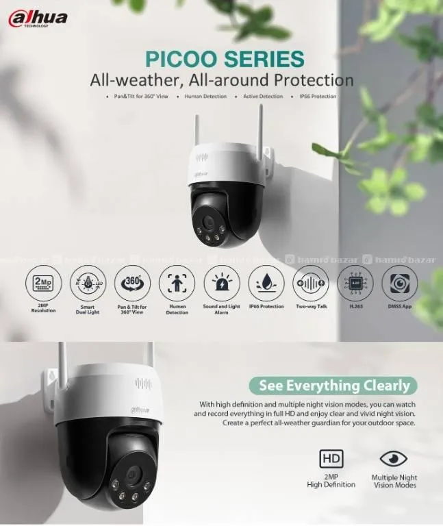 Dahua Wi-Fi Camera Siren and Light Active 3