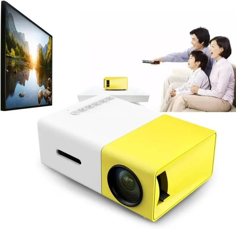 YG-300 Mini Portable Projector Multicolor 2