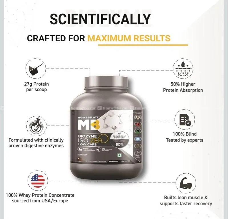 MuscleBlaze Low Carb Whey Protein Isolate 2