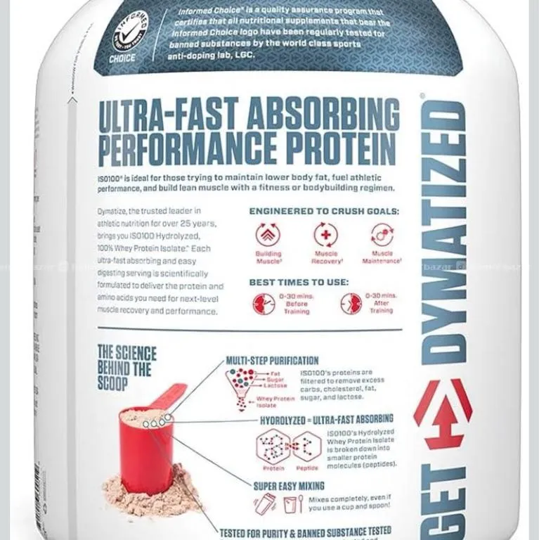 Dymatize Nutrition ISO 100 Hydrolyzed Whey Isolate 4