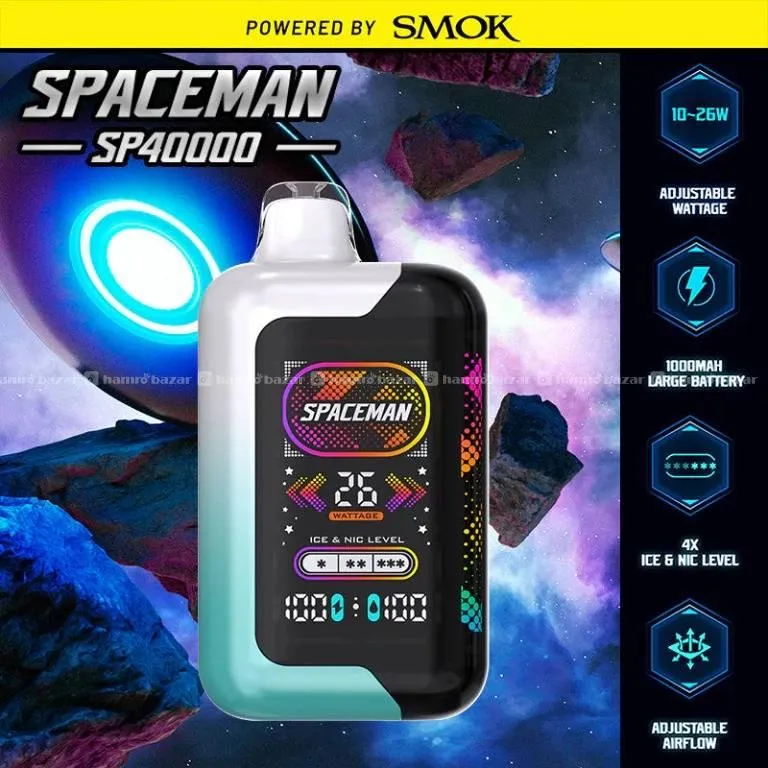 elfbar elfa kaufen SMOK Spaceman SP40000 40K Puffs Disposable Vape Review main image 1