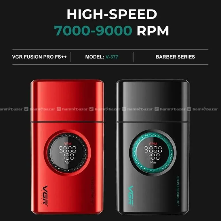 VGR 377 Men’s Electric Foil Shaver Titanium Foils 4