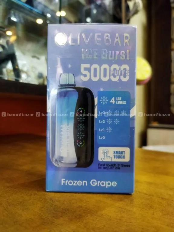 Olivebar Ice Burst 50,000 Puffs Disposable Vape for Rs.3499 - Hamrobazar Olivebar Ice Burst 50,000 Puffs Disposable Vape for Rs.3499 - Hamrobazar