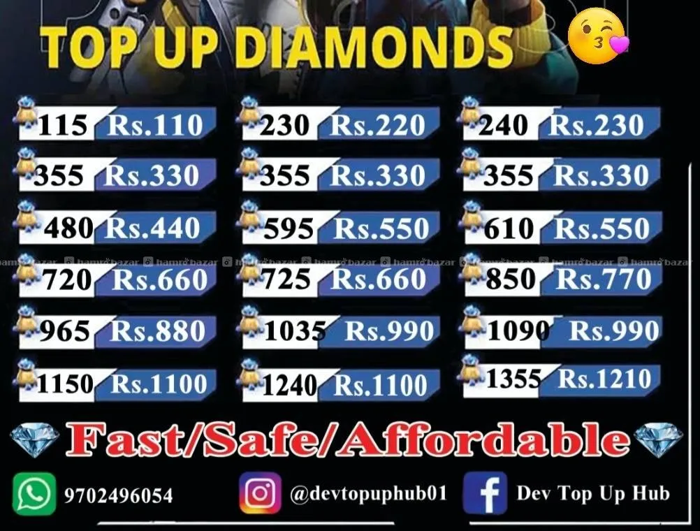 Free fire top up dev  1