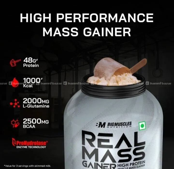 Real Mass Gainer 1 kg flavoured. 2