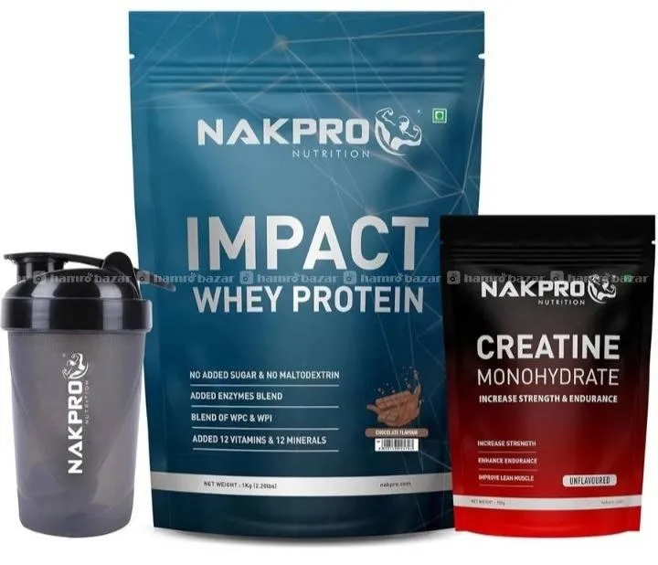 Nakpro Impact Whey Protein & Creatine Monohydrate. 1