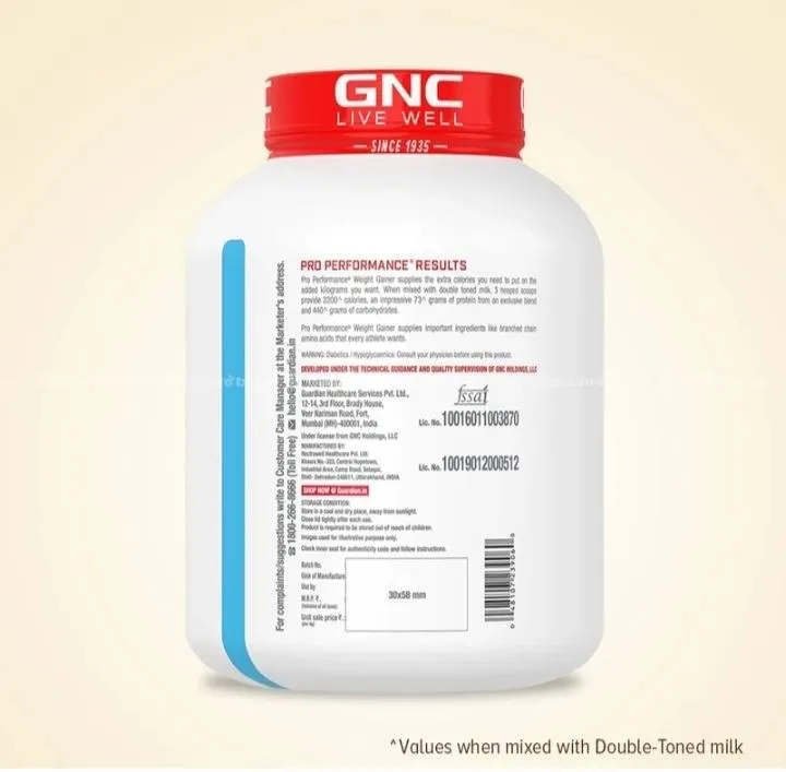 GNC Pro Weight Gainer 3kg – Flavored 5