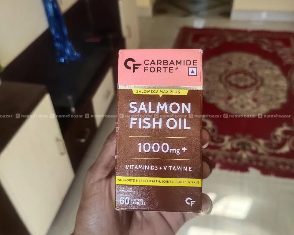 CARBAMIDE FORTE SALMON FISH OIL, 60 CAPSULES.
