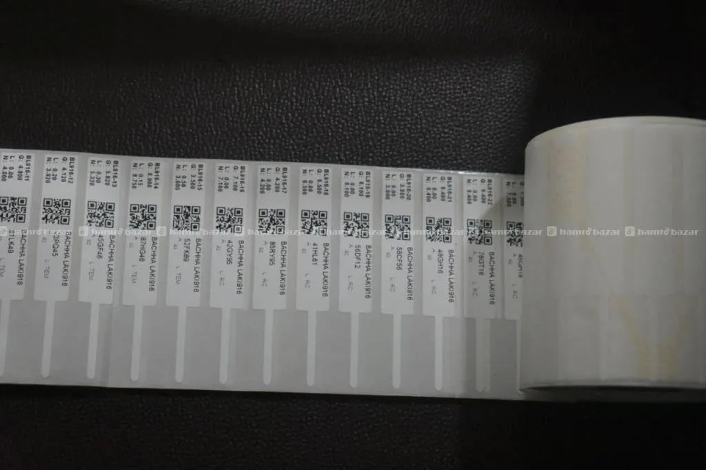Jewelry Tag Barcode Roll 90*15 3000stickers/roll 2
