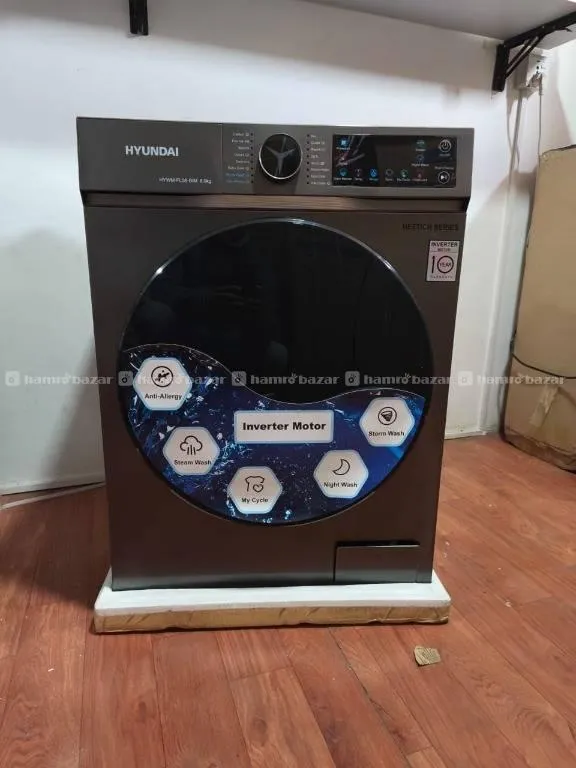 HyundaiWashing Machine , 8 Kg BLDC Inverter Motor 1
