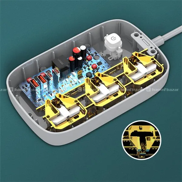 LDNIO SC3416 3 AC Outlets 4 USB Power Strip 2