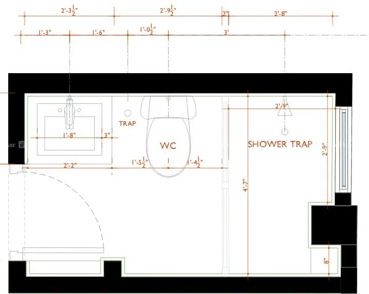 plumbing and electric work with layout map. 3