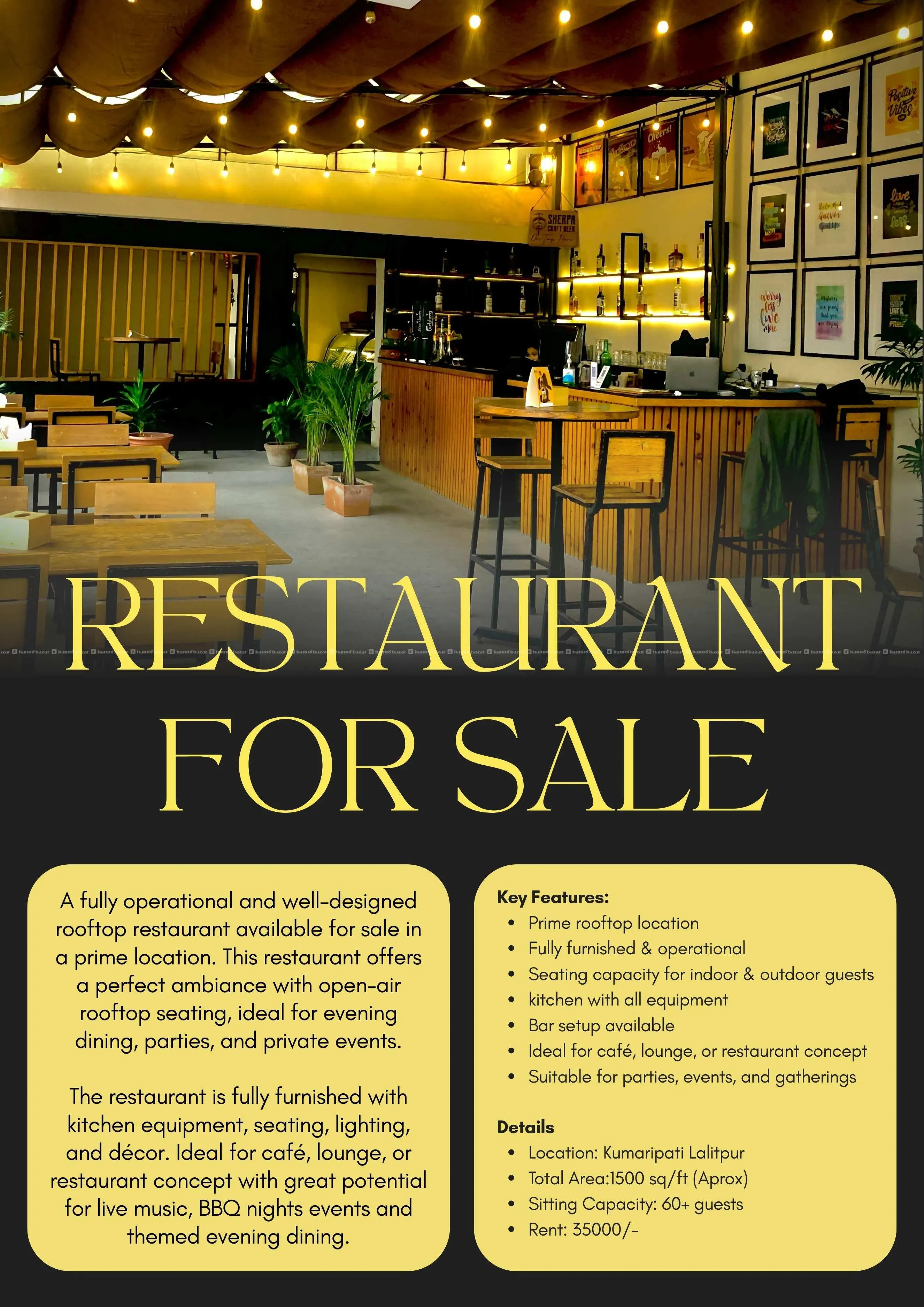 Restaurant and Cafe for Sale kumaripati lalitpur